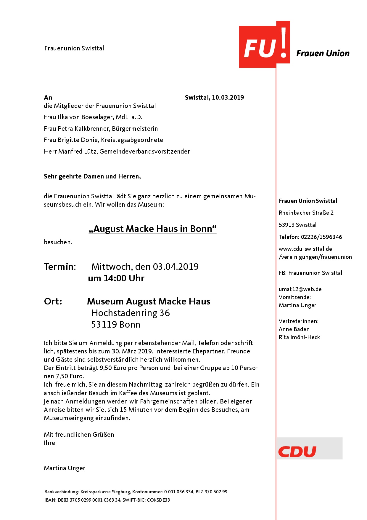 Museumsbesuch August Macke Haus