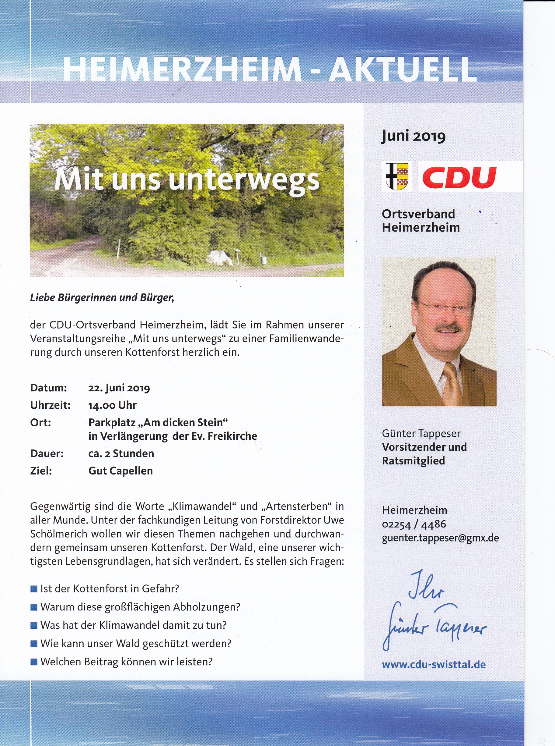 Mit uns unterwegs - Familienausflug durch unseren Kottenforst