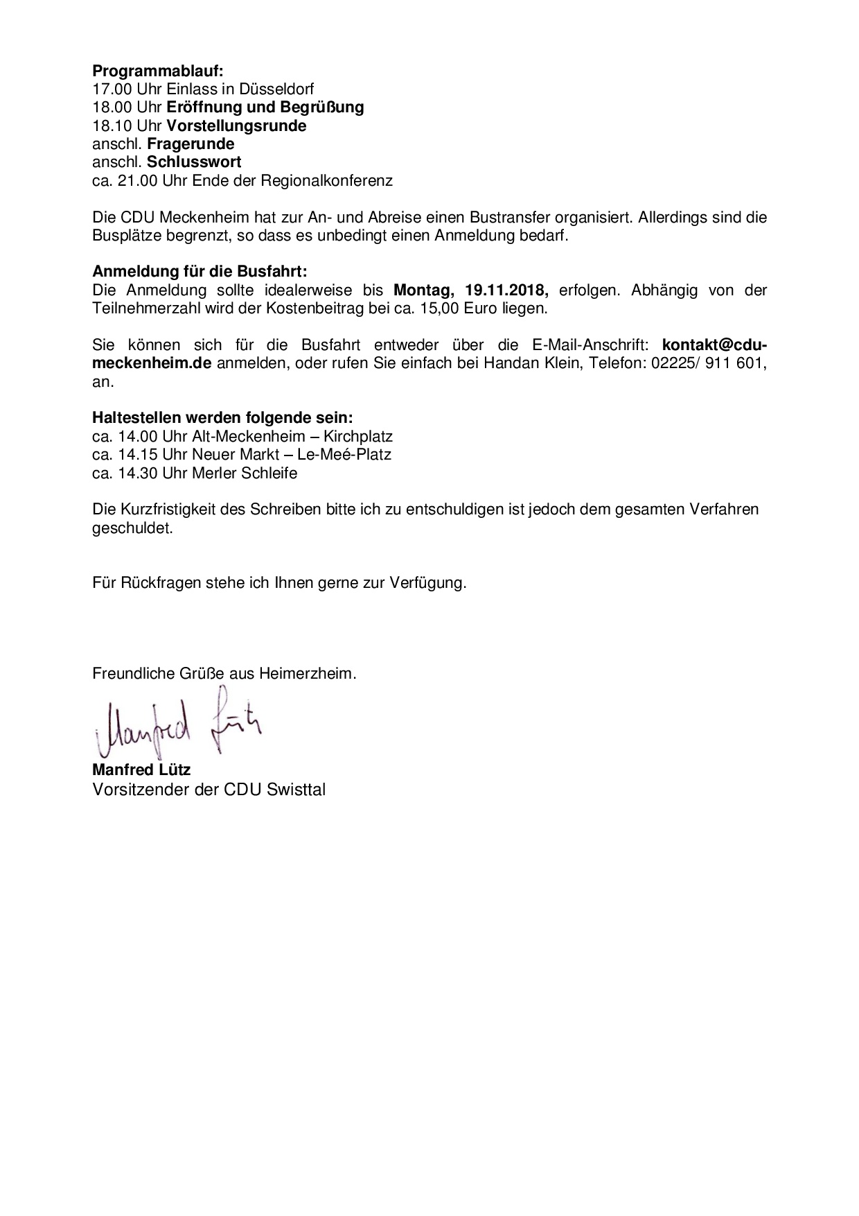 Anmeldung zur Regionalkonferenz am 28.11.2018 in Düsseldorf(2)