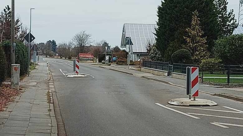 Verengung Essiger Straße
