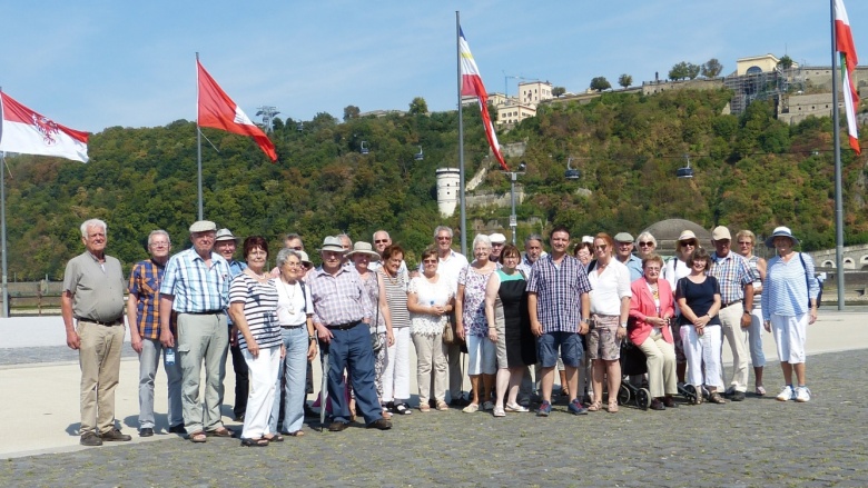 Gruppe am Deutschen Eck