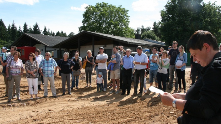 Baubeginn am alten Sportplatz in Buschhoven