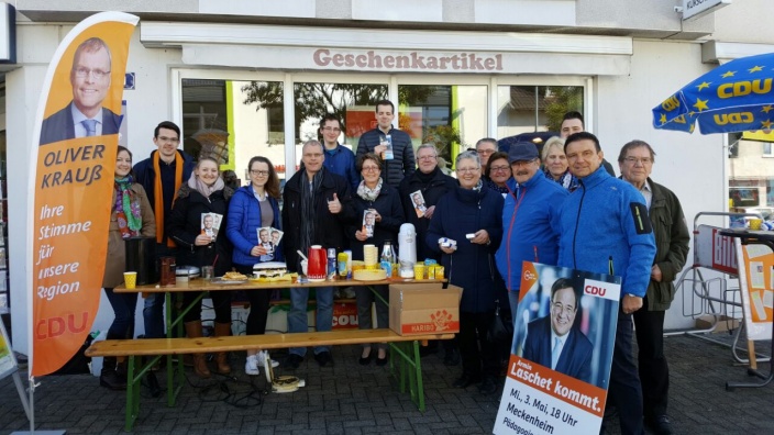 Tolle Werbeaktion der CDU Swisttal mit der Jungen Union Swisttal
