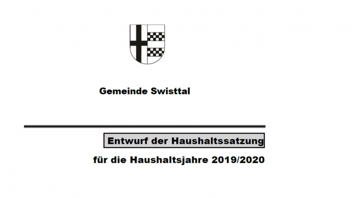 Haushaltsentwurf 2019 / 2020