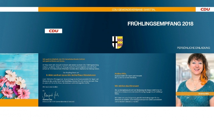 Einladung zum Frühlingsempfang