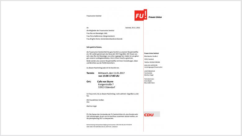 Einladung zum Neujahrskaffee