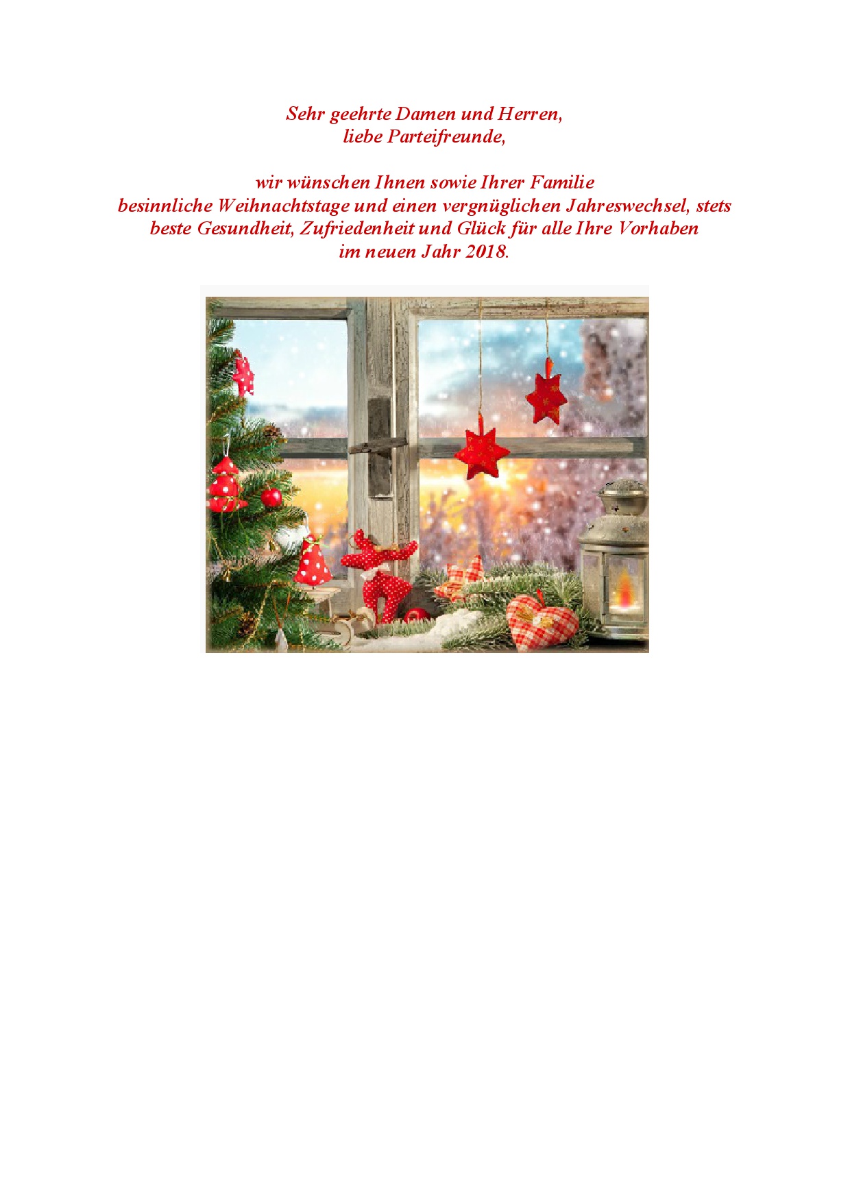 Weihnachtsgrüße